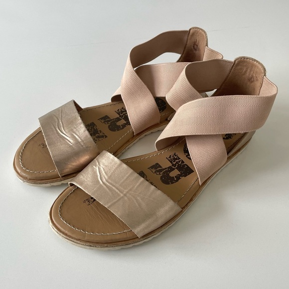 Sorel Shoes - Sorel Ella Sandals Metallic Rose